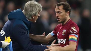 Capitán del West Ham defiende a Pellegrini y pide paciencia