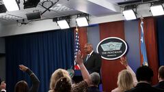 U.S. Defense Secretary Lloyd Austin takes questions after giving a press briefing at the Pentagon in Washington, U.S., October 27, 2022. REUTERS/Leah Millis