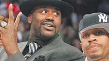 <b>NUEVOS AMIGOS. </b>Shaquille O´Neal e Iverson lucharán por fin juntos para derrotar al Oeste.