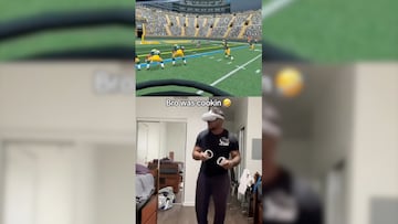 An Instagram user shared his experience scoring a touchdown as part of the Green Bay Packers while playing a new, realistic, NFL virtual reality videogame.