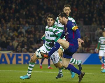 Leo Messi y Cristiano Piccini.