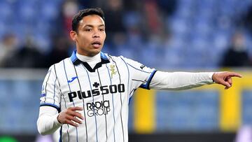 Luis Fernando Muriel durante un partido de Atalanta por Serie A.