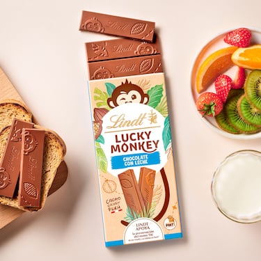 Así es Lucky Monkey, el chocolate viral entre los niños que cuida del mono tití