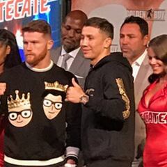 Canelo-Golovkin... una helada conferencia de prensa