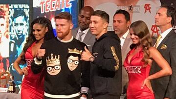 Canelo-Golovkin... una helada conferencia de prensa