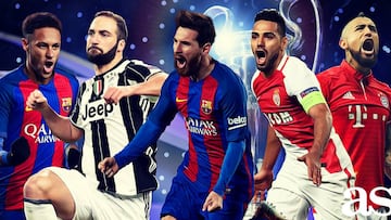 La Champions League más latina: Messi, Keylor, Falcao, Higuaín...