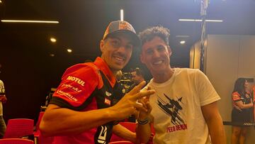 Maverick y Pol en Montmeló.