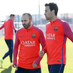 Sin Iniesta ni Busquets