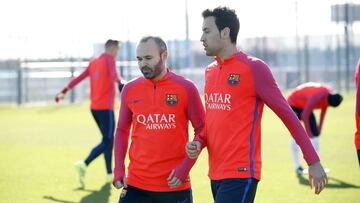 Iniesta y Busquets