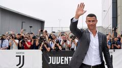 Cristiano Ronaldo's first day as a Juventus player