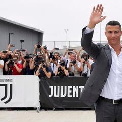 Cristiano Ronaldo's first day as a Juventus player