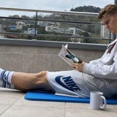 Odegaard se machaca en Sierra Nevada durante sus vacaciones