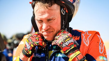 Daniel Sanders, piloto de KTM, en el Dakar 2026.