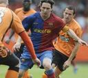 Messi consigue un ''hat-trick'' contra el Dundee