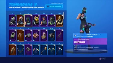 Fortnite Temporada 10: todos los skins del Pase de Batalla