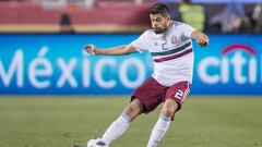 Foto de acci&oacute;n durante el partido Amistoso de Preparacion Mexico vs Islandia, correspondiente a la Fecha FIFA, en el Levis Stadium, en la foto: Nestor Araujo.
 
 
 23/03/18/Mexsport/Cristian de Marchena.
 