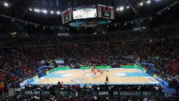 El Fernando Buesa Arena durante la Copa del Rey 2017.