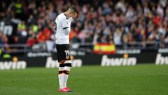 Rodrigo, tras el partido contra el Bar&ccedil;a.