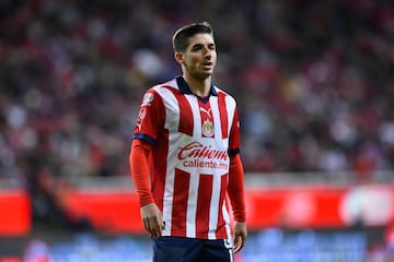  Isaac Brizuela of Guadalajara during the Quarterfinals first leg match between Guadalajara and Pumas UNAM as part of Torneo Apertura 2023 Liga BBVA MX, at Akron Stadium, November 30, 2023, in Guadalajara, Jalisco, Mexico.