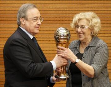 Florentino Pérez y Manuela Carmena. 