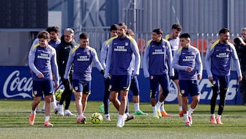 Entrenamiento del Atlético de Madrid