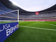 Estadio Azteca previo al Clásico Joven.
