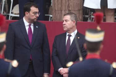 Adrián Barbón, actual presidente del Principado de Asturias, y Emiliano Garcia-Page, presidente de la Junta de Comunidades de Castilla-La Mancha.