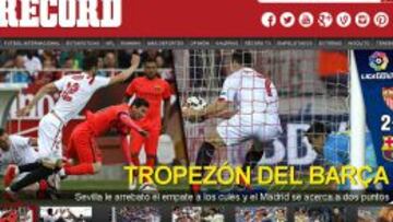 La portada de Récord (México)