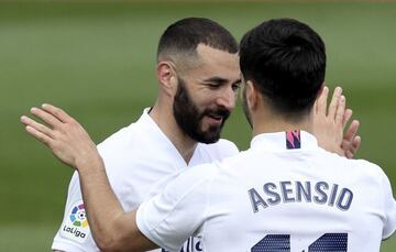 Benzema ha encontrado en Asensio la ayuda para mantener el ritmo goleador del equipo.