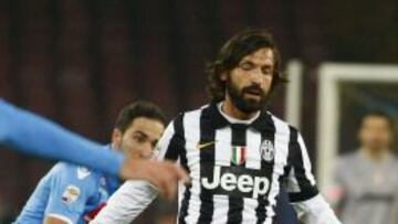 Pirlo, en un partido contra el Nápoles.