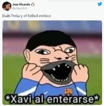 Xavi el gran damnificado de los memes del partido frente al Galatasaray