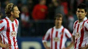 Forlán, cuatro jornadas sin marcar; 'Kun' Agüero, seis