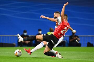 1-0. Karim Benzema marca el primer gol.