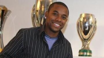 Robinho: "Me gustaría ganar en el Bernabéu"