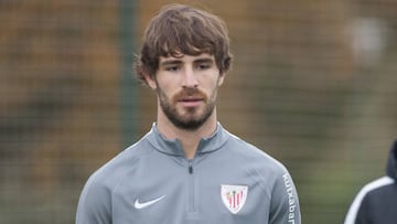 Yeray con el Athletic. 