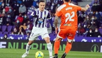 VALLADOLID. 08/01/22. PHOTOGENIC. ESTADIO JOSE ZORRILLA, PARTIDO DE LA LIGA SMARTBANK ENTRE EL REAL VALLADOLID Y EL BURGOS CF. ROQUE MESA