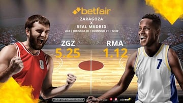 Casademont Zaragoza vs. Real Madrid Baloncesto: horario, TV, estadísticas, clasificación y pronósticos