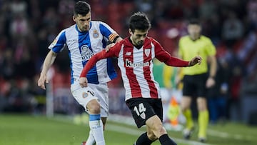 Markel Susaeta ante el Espanyol.