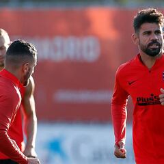 El Atlético cerró su semana con Diego Costa en el grupo