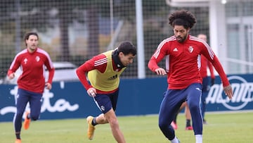 Aridane durante un entrenamiento.