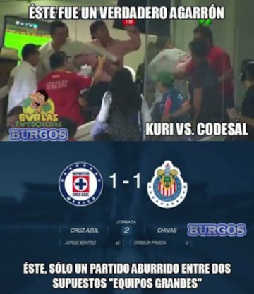 Tras el 1-1 en la cancha del estadio Azul, las imágenes más divertidas por parte de los aficionados no se hicieron esperar. ¡A reír un rato!