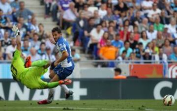Gol 1-1 de Stuani tras fallo de Keylor Navas.