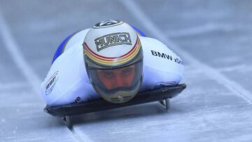 Ander Mirambell, en la prueba de Koenigssee.