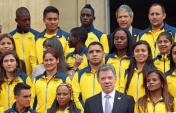 Delegación colombiana ya porta la bandera para Río 2016