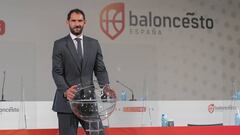 Jorge Garbajosa, presidente de la Federaci&oacute;n Espa&ntilde;ola de Baloncesto (FEB), durante la Asamblea.