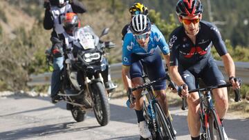 Adam Yates, etapa y liderato ante un impetuoso Valverde
