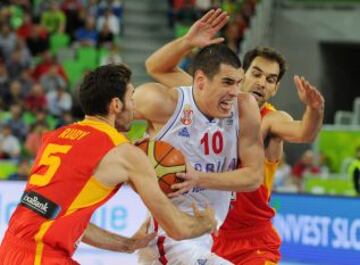 Nikola Kalinic, Rudy Fernández y José Calderón.