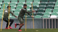 Fekir, en un entrenamiento pasado. 