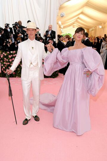 El actor Benedict Cumberbatch y la directora de escena Sophie Hunter.