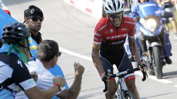 Alberto Contador volvi&oacute; a atacar camino de Gij&oacute;n.